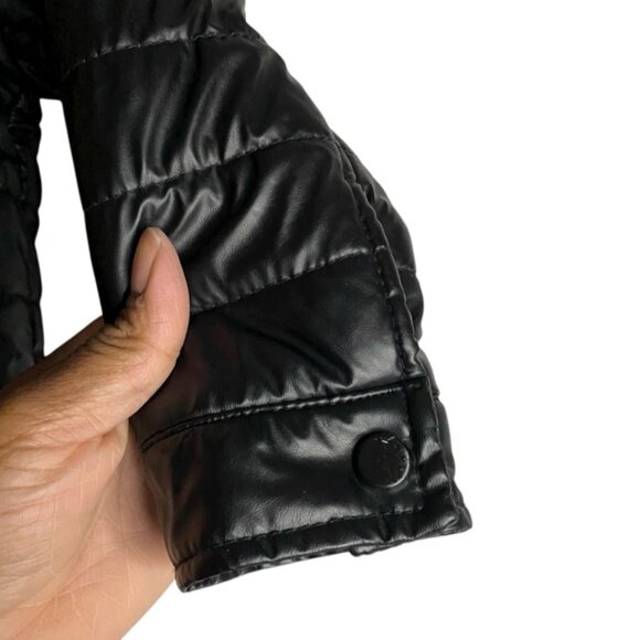 Zara Boys Black Puffer Hooded Jacket - Picture 3 of 8